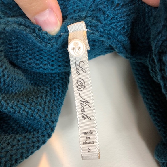 Leo & Nicole Green Knit Cardigan J340 - Picture 5 of 7